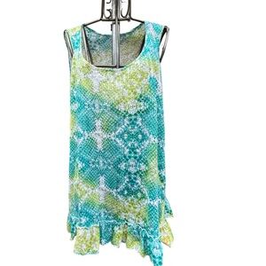 🚨STYLE & CO. Womens 3X Summer Tank Top P2P:28.5” L:30” Cotton-Poly Blend